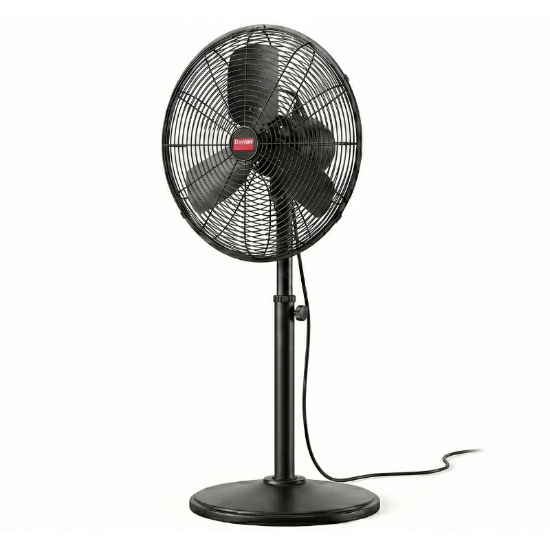 Dayton 1RWB5 Pedestal Fan, 30 In, Air Circulator with Stand