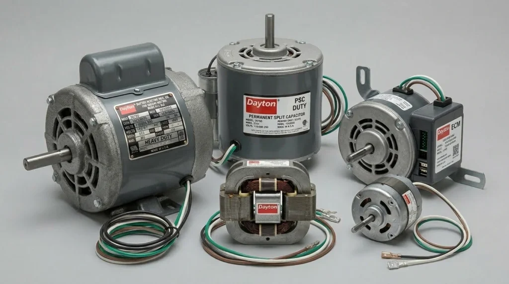 Dayton Fan Exhaust & Blower Replacement Motors