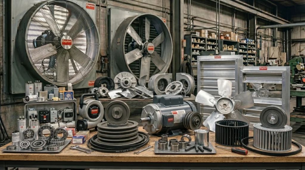 Dayton® Fans Replacement Parts and Accessories